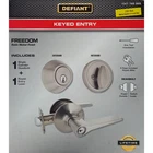 Defiant Freedom Satin Nickel Single Cylinder Combo Pack 1007 789 989 Nib New. Price: $11.95.