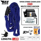 Oxford Brute Force Anchor + Viper Strike Chain Lock 1.8M Motorcycle Security Set New. Price: $47.84.