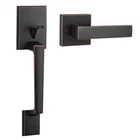 Haidms Bronze Front Door Handle Set Reversible Entry Lever Single Cylinder New. Price: $99.72.