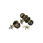 Premier Lock ED04 Antique Brass Entry Door Knob Combo Set Deadbolt 6 KW1 New. Price: $33.95.