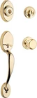 Kwikset Chelsea Single Cylinder Door Handle Juno Knob Polished Brass Open. Price: $39.99.