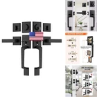 Haidms Matte Black Double Door Lock Set Heavy Duty Handle New. Price: $179.94.