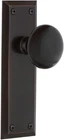Elegant Black Porcelain Round Door Knob - Warehouse New York Plate Design. Price: $157.99.