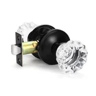 10 Classic Rosette Door Knobs, Crystal Style Pack, Black New. Price: $254.61.