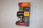 Kwikset Signature Series Juno Keyed Entry Brass Control Knob Deadbolt With Open. Price: $19.95.