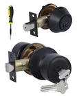 Lanwandeng Keyed Alike Entry Door Knobs Single Cylinder Deadbolt Lock Com... New. Price: $33.60.