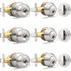 Probrico Brushed Nickel Door Knob And Single Cylinder Deadbolt, Front Ha... New. Price: $77.45.