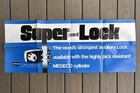 Vtg 1970S Super Guard Lock Store Banner Poster New Old Stock Nos Ideal 42 X 17. Price: $130.00.