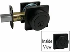 Matte Black Square Plate Door Locks Knobs Keyed Entry Privacy Passage Deadbolt New. Price: $76.70.