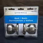Gate House #0037642 Round Satin Nickel Bed/bath Door Knob New. Price: $8.46.