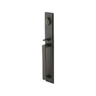 Emtek Keyed Entrance Handleset Black Tubular Rustic Modern Egg Knob Open. Price: $460.00.