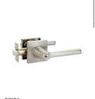 Emtek 5122HLOUS15RH Helios Keyed Entry Lever W/square Rose Satin Nickel Open. Price: $149.00.