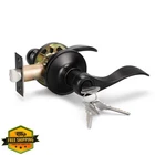 Knobwell Black Wave Lever Keyed Entry Door Lock New. Price: $34.99.