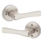 Kwikset Katella Interior Privacy Door Handle With Lock, Lever For Bathroom New. Price: $54.99.
