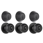 Brinks Transitional Keyed Entry Door Knob & Deadbolt Combo, 3-PACK, Matte Bla... New. Price: $99.94.