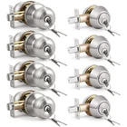 Knobwell 4 Pack Keyed Alike Door And Double Cylinder Deadbolt Set Exterior New. Price: $122.83.