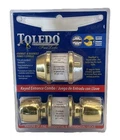 Toledo Entry Door Knob And Deadbolt Polished Brass Single Cylinder Lote X 3 New. Price: $53.40.