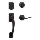 Kwikset Prescott Venetian Bronze Handleset With Deadbolt Smartkey Security New. Price: $143.19.