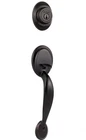 Kwikset 687DALIP-11PS Dakota Single Cylinder Exterior Handleset, Venetian Bronze Open. Price: $59.99.