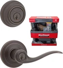 *1-SET* Kwikset Tustin 991TNL Entry Lever & Single Cylinder Deadbolt 99910-041 New. Price: $60.00.