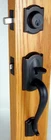 Schlage Camelot Handleset With Accent Lever Aged Bronze F60CAM716ACC #7TY Open. Price: $63.99.