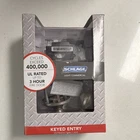 Schlage F51 Csv 626 Elan Lever Keyed Entry Lock Satin Silver Ansi Grade New. Price: $33.00.