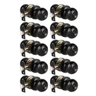 Knobwell 10 Privacy Door Knobs With Lock For Bedroom Pack, Black New. Price: $81.11.