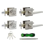 Front Door Handle Deadbolt Set, Square Heavy Duty Exterior Knob With... New. Price: $85.97.