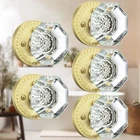 Gold Crystal Door Knobs Interior, Octagon Glass Knob, 5PACK Privacy Cr... New. Price: $180.13.
