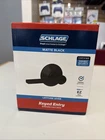 Schlage F51A 622 Latitude Matte Black Entry Lever 1-3/4 In New. Price: $70.00.