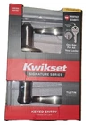 Kwikset Tustin Keyed Entry Door Handle With Smartkey Satin Nickel 97402-732 Nib New. Price: $44.99.