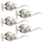 Gobekor 5 Pack Brushed Nickel Door Handle Interior Levers Privacy For Be... New. Price: $68.58.