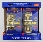 Schlage Security Pack Double Cylinder Deadbolt Keyed Entrance Gold Door Lockset New. Price: $28.87.