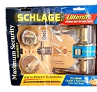 Schlage Ultima Maximum Security Deadbolt + Keyed Entry Grade 2 New. Price: $39.39.