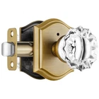 Glass Door Knobs Interior, Vintage Style Privacy Crystal With Lock... New. Price: $50.22.