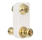 Kwikset 695 Tylo Entry Knob Double Cylinder Deadbolt Combo Pack Polished Brass Open. Price: $14.97.