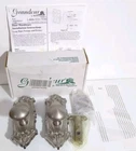 Grandeur Victorian Plate Fifth Avenue Knob Satin Nickel Passage Nib 910881 Open. Price: $199.99.
