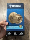 Brinks Keyed Entry Knob For Interior Doors Antique Brass Finish New Box. Price: $19.95.