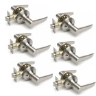 Henyin Satin Nickel Lever Door Handles Left Zinc Alloy 6-PACK 805SN New. Price: $47.49.