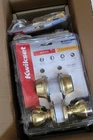 Lot Of 6 Kwikset Tylo Polished Brass Keyed Entry Double Cylinder Deadbolt Combo Open. Price: $119.99.