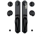 Hisafe Double Handle Set For Front Door, Matte Black Keyed&dummy Exterior New. Price: $120.00.