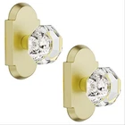 Bonkudoo 2 Pack Crystal Glass Dummy Door Knobs Interior Gold Half New. Price: $80.15.