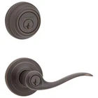 Kwikset Tustin Venetian Bronze Deadbolt And Lever Combo Pack With Smartkey Se... New. Price: $99.19.