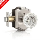 Knobwell Glass Door Knobs Interior, Vintage PRIVACY-1PACK, Satin Nickel. Price: $35.99.
