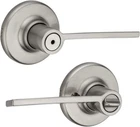 Kwikset Ladera Privacy Bed/bath Bathroom Door Lock Lever Handle Satin Nickel New. Price: $22.78.