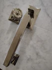 Emtek Solid Brass Hamden Tubular Entryset Single Cylinder - Waverly Knob Pn Open. Price: $200.00.