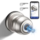 Euerte Smart Door Knob W/ Fingerprint Biometric Lock S08Y(SILVER) New. Price: $19.99.