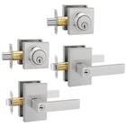Goldenwarm Brushed Nickel Exterior Door Lock Set, Front With De... New. Price: $95.32.
