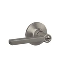 Straight Lever With Round Trim Bedroom Bathroom Door Handle, Satin Nickel... New. Price: $34.32.