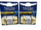 Toledo Double Cylinder Deadbolt Polished Brass CV1801-US3 New Lot Of 2. Price: $21.95.
